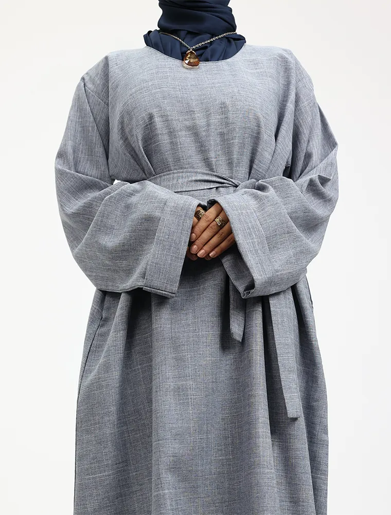 Denim Linen Abaya